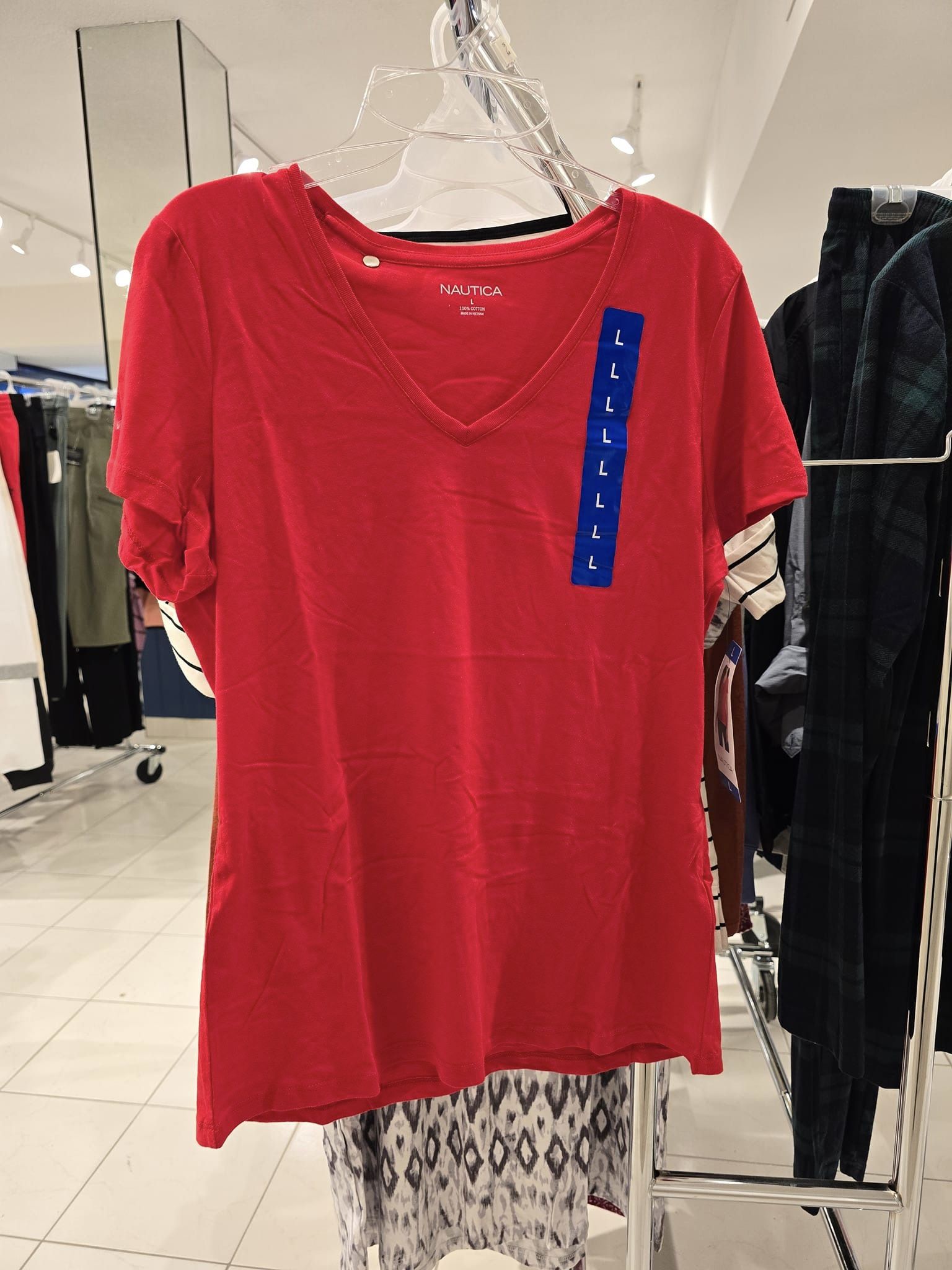 Blusa Nautica Roja Talla L